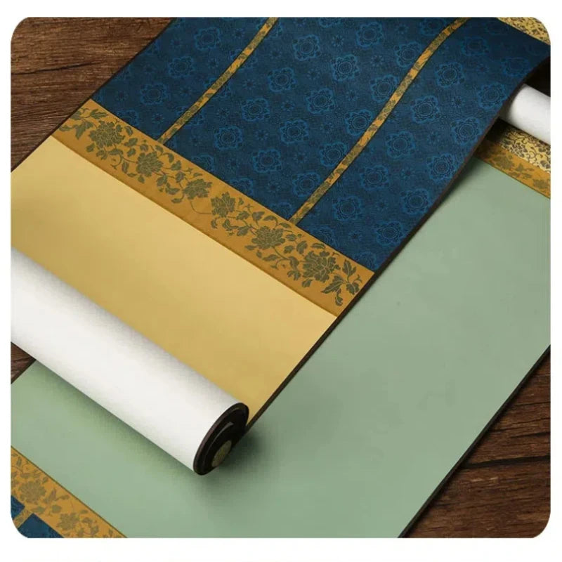 Tang Dynasty Style Blank Xuan Paper Scroll Half Ripe Rice Paper Calligraphy Painting DIY Scroll Batik Xuan Paper Hanging Scroll - Sun Studio