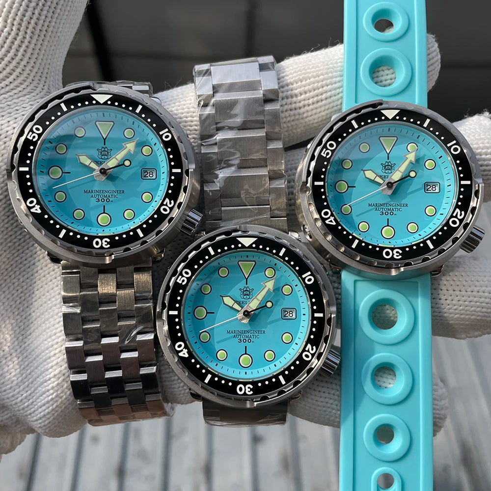 STEELDIVE SD1975 Luxury Automatic Watches Men Dive Watch 30Bar Waterproof Luminous Clock Sapphire Mirror Mechanical Wristwatch - Sun Studio