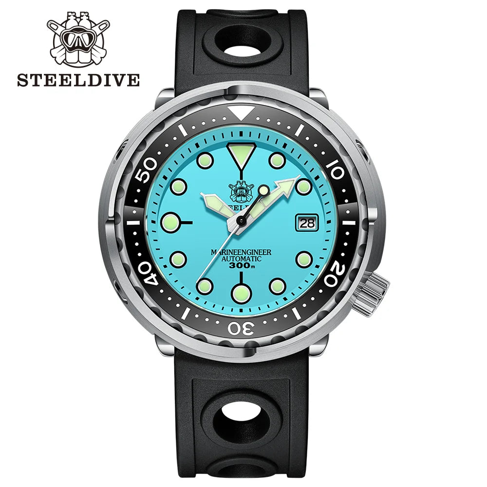 STEELDIVE SD1975 Luxury Automatic Watches Men Dive Watch 30Bar Waterproof Luminous Clock Sapphire Mirror Mechanical Wristwatch