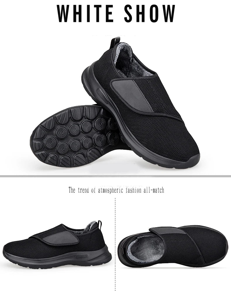 Winter Women Orthopedics Wide Feet Swollen Walking Casual Shoes Thumb Eversion Adjusting Soft Comfortable Diabetic Man Shoes