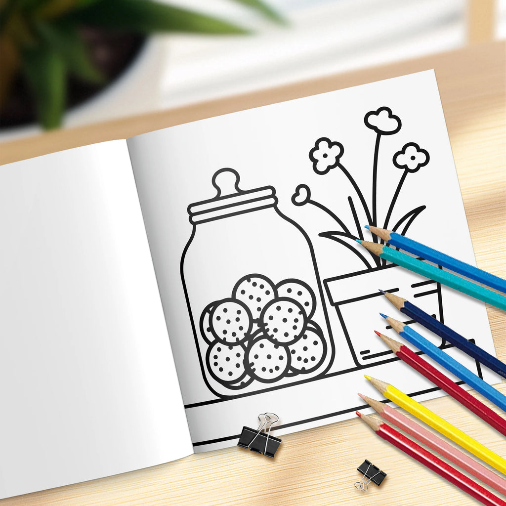COZY & CUTE Bold-easy Patterns Coloring Book for Adults Cute Drawing Book Perfect Gift for Party and Birthday - Sun Studio