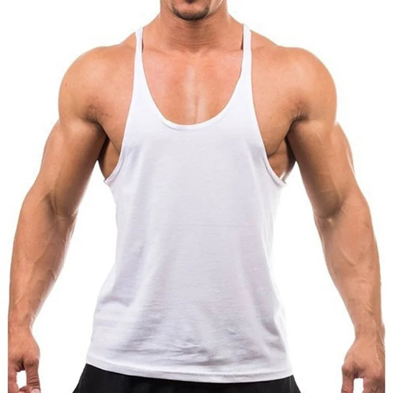 Men's Sports Gym Fitness Tank Top Y Back Fitness Lightweight Shoulder Strap Muscle Fit Tight Fitness Limit T-shirt - Sun Studio