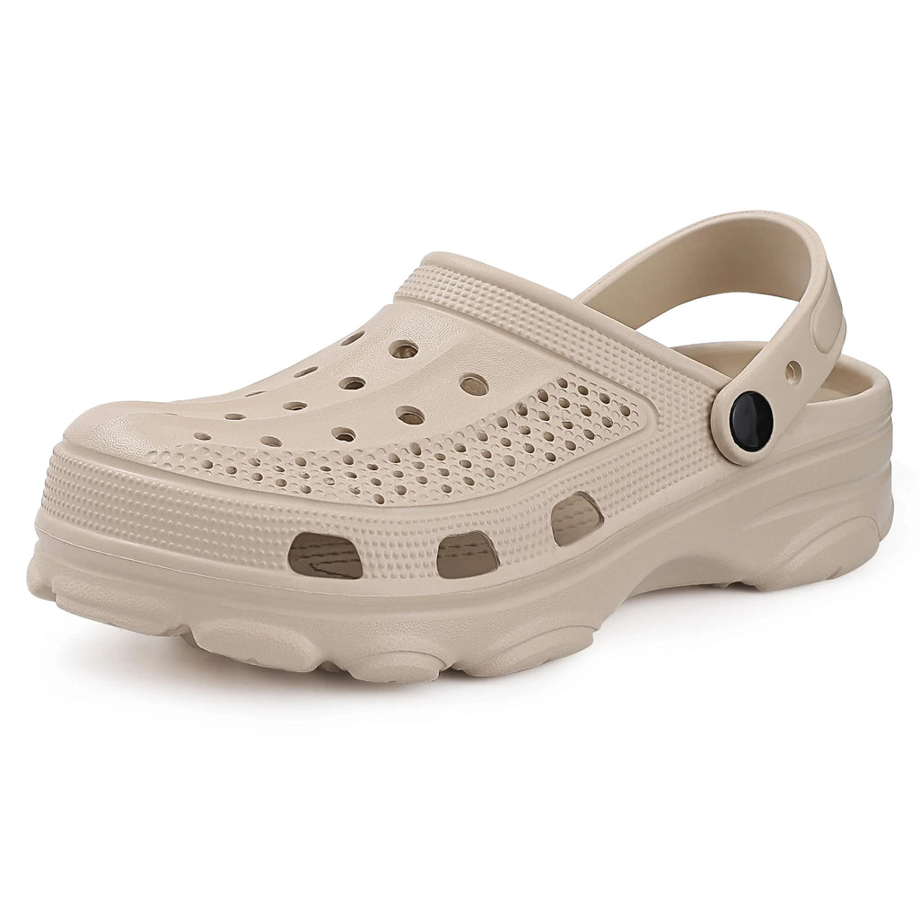 Eyriphy Men Slippers Garden Shoes Breathable Hole Slippers Outdoor Fishing Shoes Non-Slips Kitchen Slippers EVA Sole Men Sandals - Sun Studio