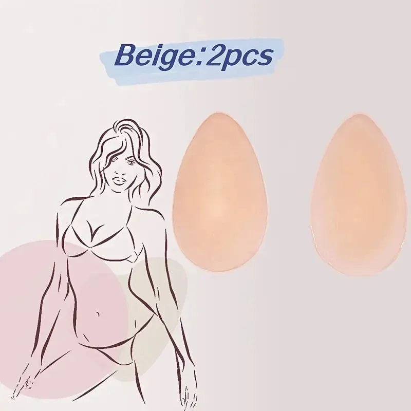 2Pcs/Set Private Concealer Silicone Pads Part Reusable Nursing Adhesive Swimsuit Sticker Women Protector Invisible Parts - Sun Studio