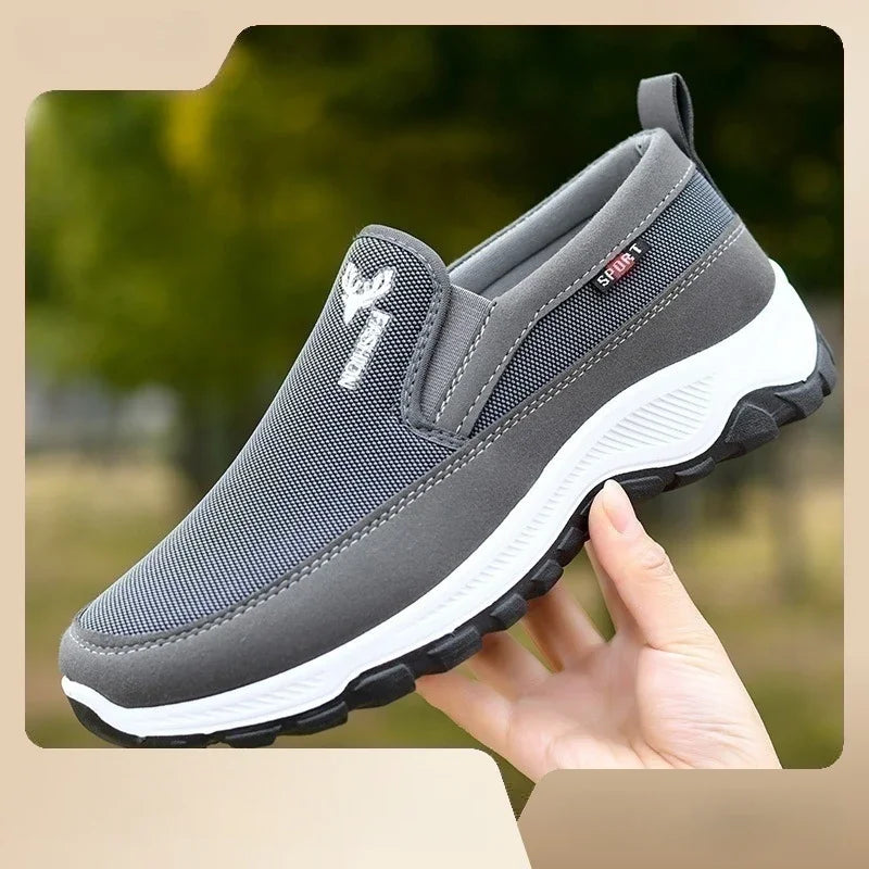 Men Running Hiking Sneakers Breathable Orthopedic Travel Plimsolls Slip On Comfortable for Outdoor Activity Hiking Walking - Sun Studio