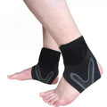 1pair Ankle Brace Support Compression Sleeve Breathable Running Foot Bandage Football Cycling Protective Wrap Sport Socks - Sun Studio