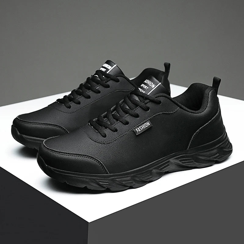 Winter Light Men Sneakers Lace Up Casual Shoes For Men Cushioning Men Sport Shoes For Running Outdoor Waterproof Walking Shoes - Sun Studio