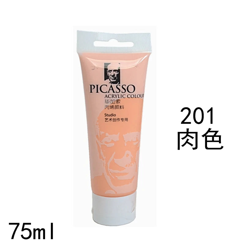 75ml Acrylic Paint Non Toxic Non Fading,Rich Pigments for Painters, Adults for Canvas Wood Clay Fabric Ceramic Craft Supplies