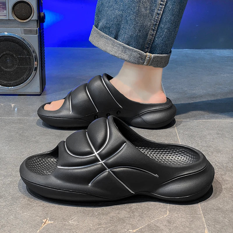 Slippers for men in summer trendy for outdoor sports dual purpose anti slip and odor resistant sandals basketball Slippers - Sun Studio