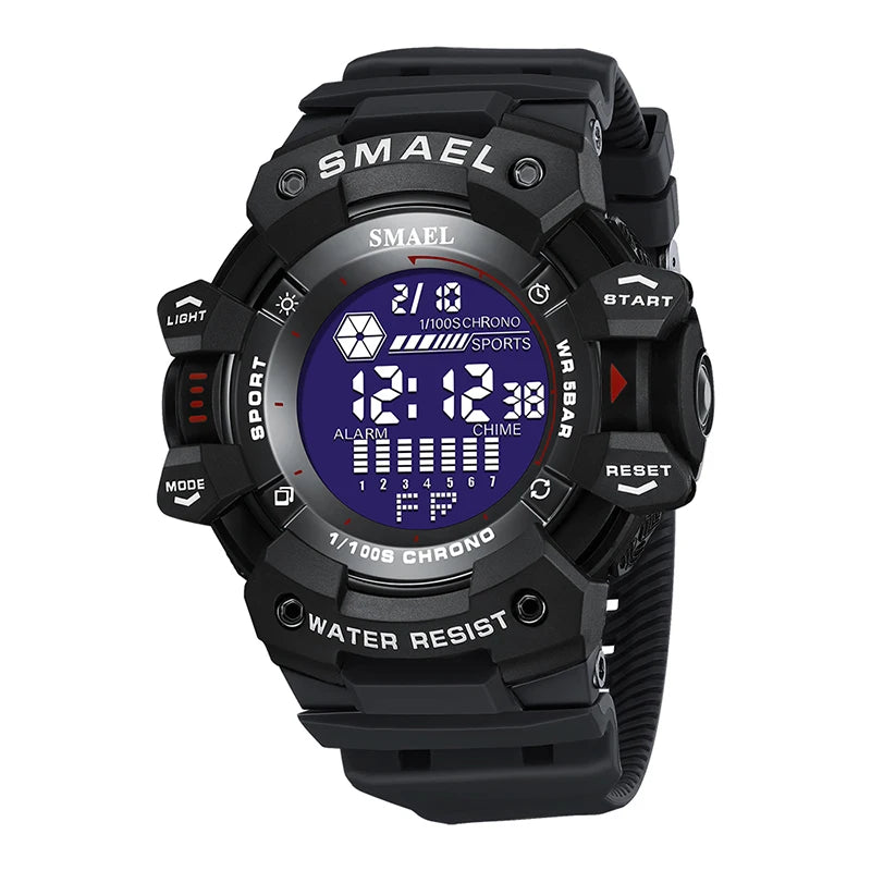 Mens Watch Military Water resistant SMAEL Sport watch Army led Digital wrist Stopwatches for male 8050 relogio masculino Watches - Sun Studio