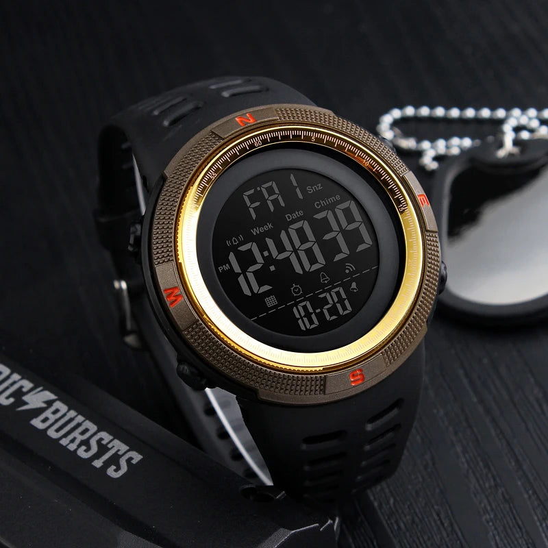 SKMEI Fashion Outdoor Sport Watch Men Multifunction Watches Alarm Clock Chrono 5Bar Waterproof Digital Watch reloj hombre 1251 - Sun Studio