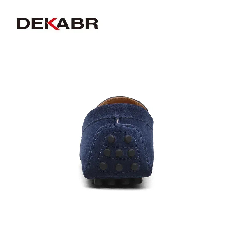 DEKABR Size 49 Men Casual Shoes Fashion Men Shoes Genuine Leather Men Loafers Moccasins Slip On Men's Flats Male Driving Shoes - Sun Studio