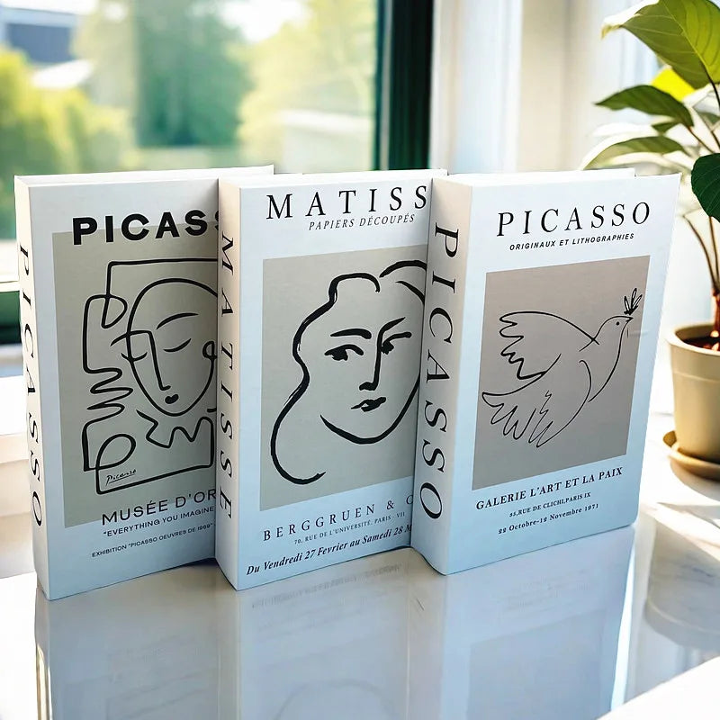 Matisse Fake Books For Decoration Storage Box Abstract Coffee Table Books Luxury Bedroom Decorative Book Bauhaus Boho Home Decor - Sun Studio