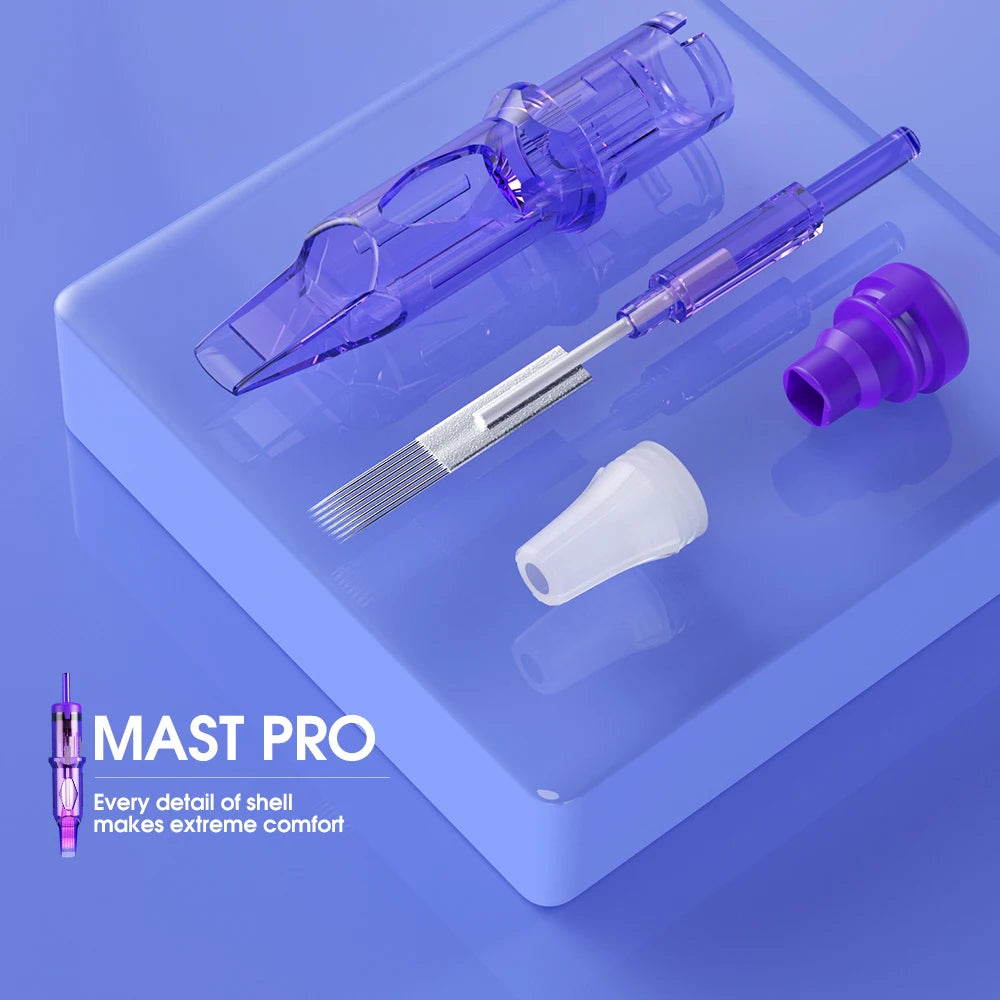 20pcs Mast Pro Tattoo Cartridge Needles RM /M Round Magnum Disposable Permanent Makeup SMP Cartridge Tattoo Needles  Accessories - Sun Studio