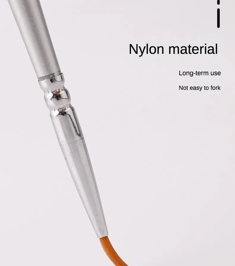 12models Imported Nylon Long Tail Line Brush Very Fine Cartoon Art Line Outline Detail Pen Digital Birch Watercolor Painting Pen - Sun Studio