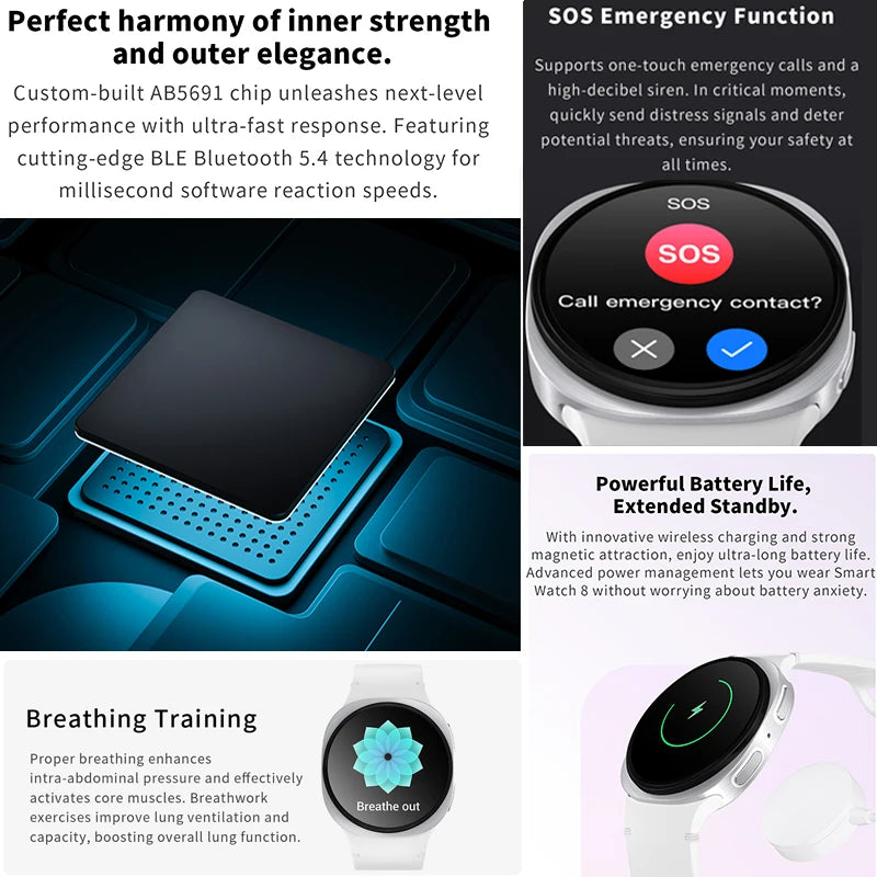 Watch 8 Mini GPS Track Smart Watch Men Women Map Navigation Bluetooth Call NFC IP68 Waterproof Compass Sport Smartwatch 2025 New - Sun Studio