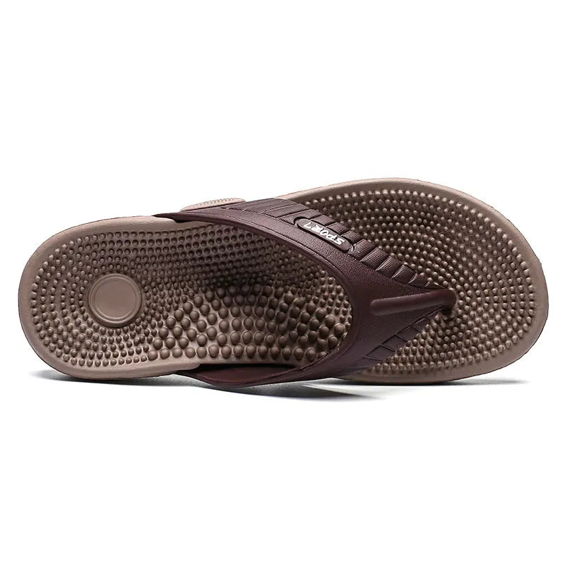 Vanmie Summer Slippers Men Massage Beach Flip Flops Men Slippers 2024 Casual Anti-slip Beach Slippers for Men Fashion Flip-flops - Sun Studio