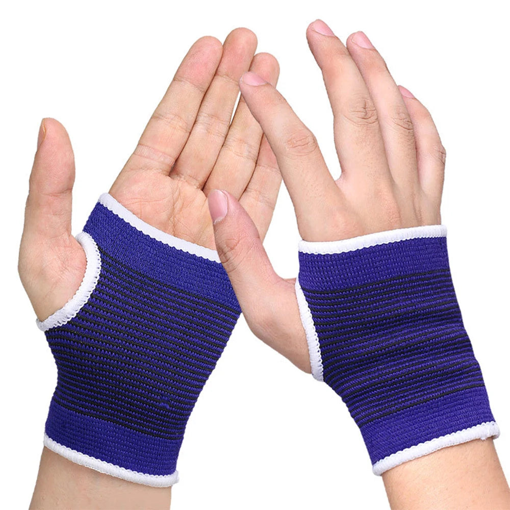 1 Pair Fitness Gym Gloves Elastic Training Fitness Wrist Wrap Workout Exercise Glove Wrist Support Hand Brace Gym Palm Protector - Sun Studio