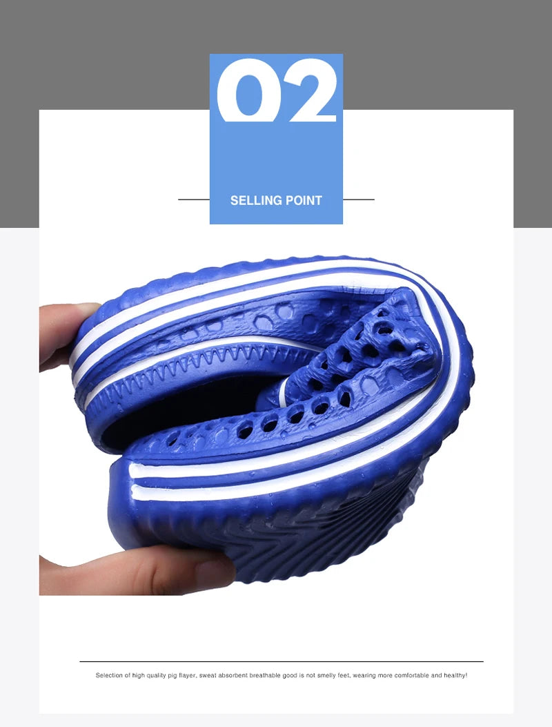 YRZL Summer Men Sandals Light EVA Men's Casual Shoes Hole Shoes Clogs Lovers Home Garden Outdoor Male Beach Flat Slippers - Sun Studio