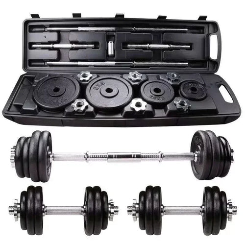10kg 15kg 20kg 30kg Gym Home Weightlifting Dumbbells with Box Painted Black Painted Cast Iron Dumbbells Barbell Set. - Sun Studio