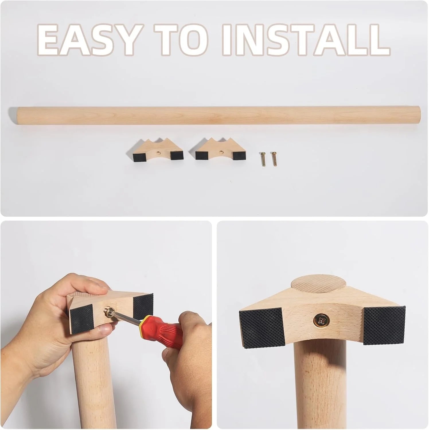 Wooden Balance Beam Home Gymnastics Balance Wood Adult Balance Exercise Beam Wooden Russian Jerk Frame - Sun Studio