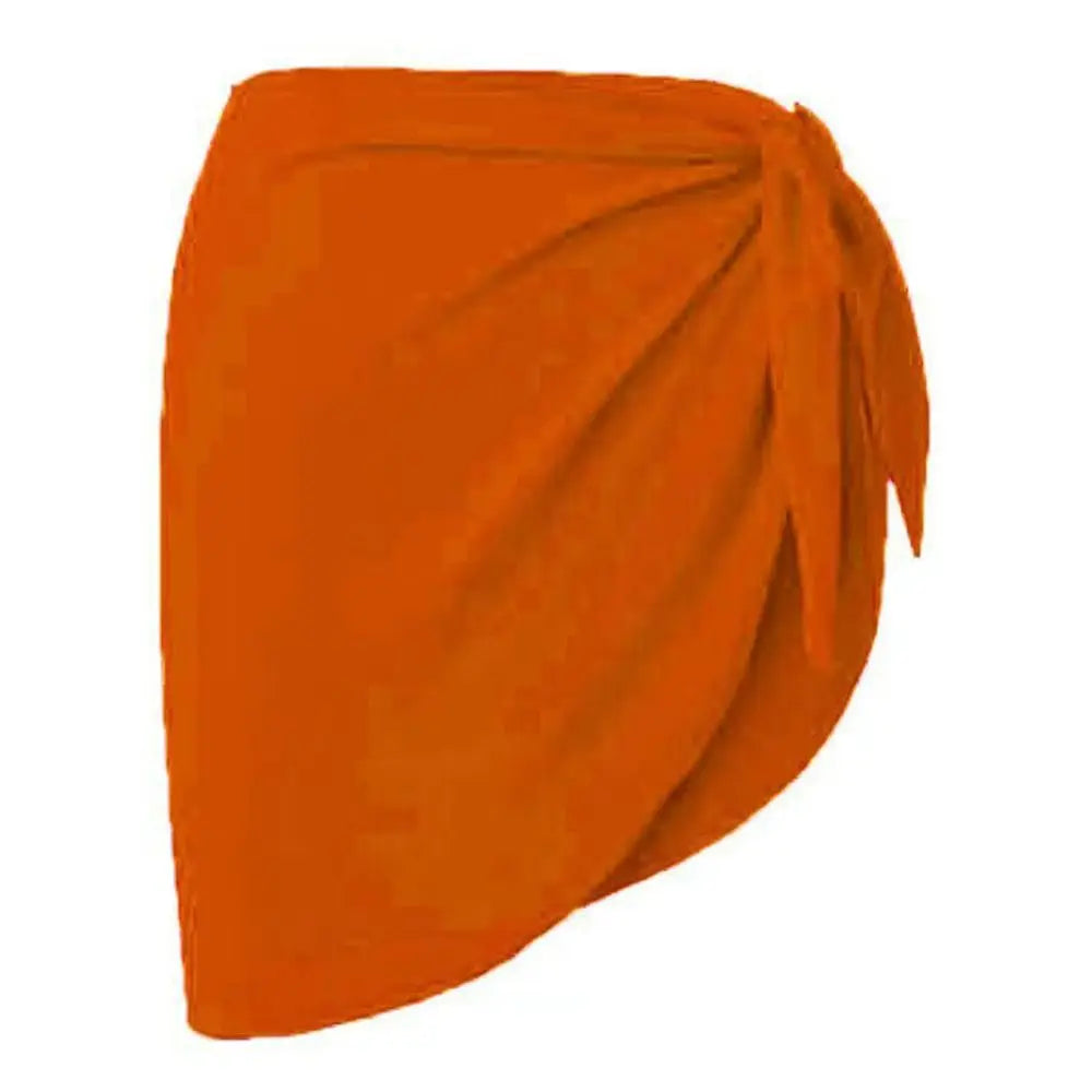 Soft Short Sarongs Chiffon Swimsuit Coverups Scarf Cover Short Skirt Wrap Sheer Summer Beach Bikini Women - Sun Studio