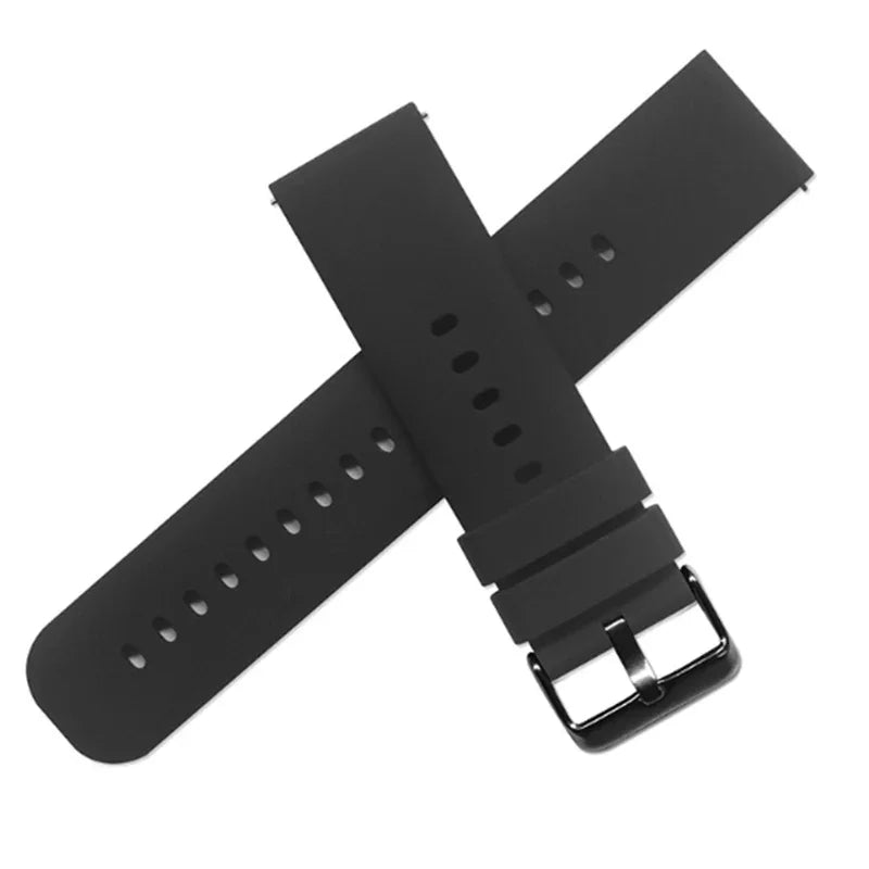 Hot Sell 20MM 22MM Silicone Watch Strap 20/22mm Universal Watchband Wristwatch Band for P22 Smartwatch &Other Watches Bracelet - Sun Studio