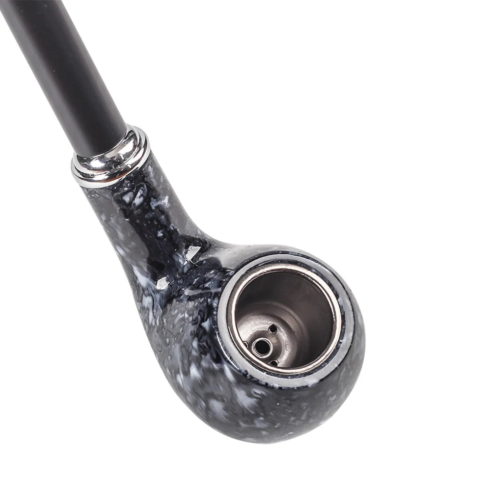 Classic Long Smoking Pipe with Filter Removable Washable Resin Tobacco Pipe Smoking Accessories Men Holiday Gift - Sun Studio