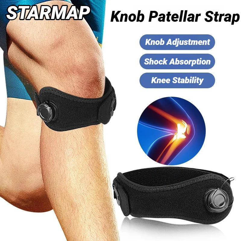 1Pcs Patella Tendon Knee Strap ,Knee Pain Relief Support Brace Hiking, Soccer, Basketball,Running,Jumpers Knee,Tennis,Tendonitis - Sun Studio
