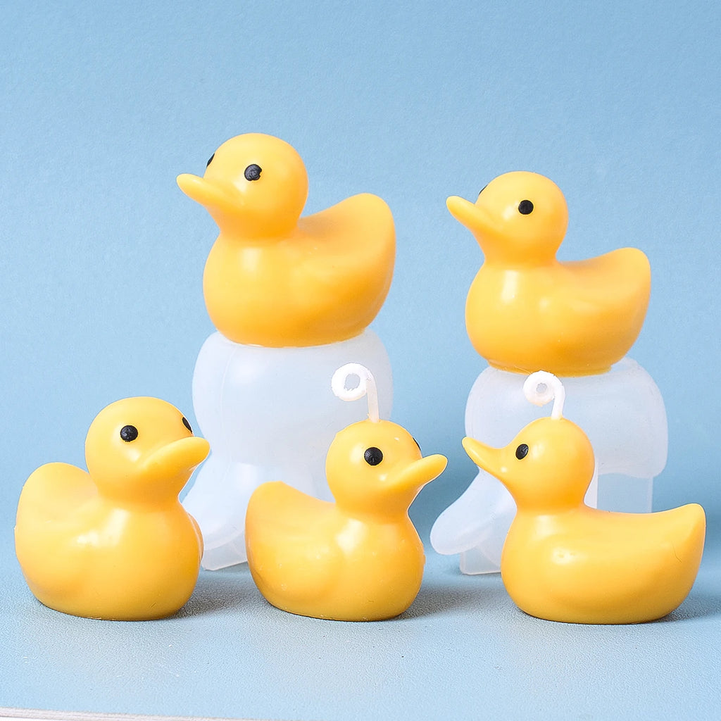 S/M/L Duck Silicone Mold DIY Handmade Cute Cartoon Duck Scented Candle Flowerpot Candle Jar Storage Box Plaster Mold Home Decor - Sun Studio