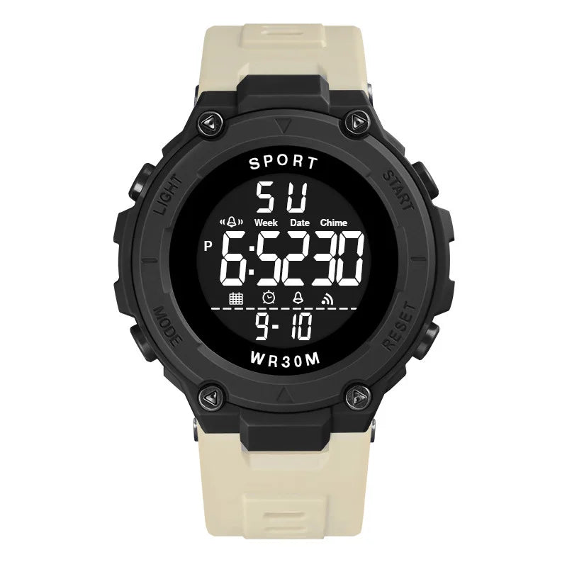 Men's Sports Watches Luxury Digital Watch Stopwatch Luminous Date Week Multifunction Fitness Electronic Wristwatch Reloj Hombre