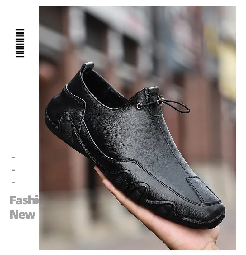 Size 38-47 Men Sneakers Leisure Comfortable Walking Genuine Leather Shoes Sports Outdoor Footwear Loafers Male Trainers 2021 - Sun Studio