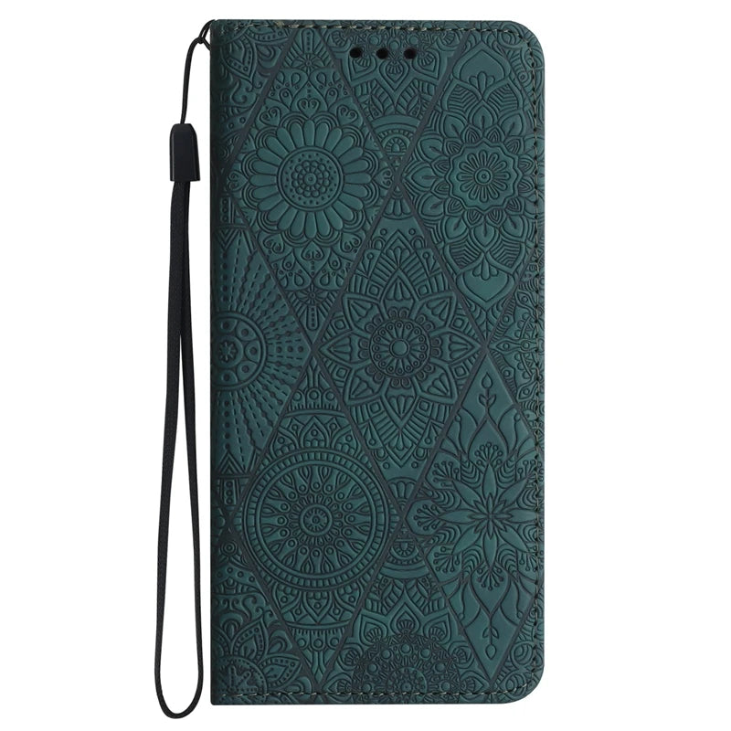 For Xiomi Redmi 9 9A 9T Case Mandala Totem Pattern Leather Flip Magnet Case for Etui Xiaomi Redmi 9 9T 9A 9C NFC 9AT Phone Cover - Sun Studio