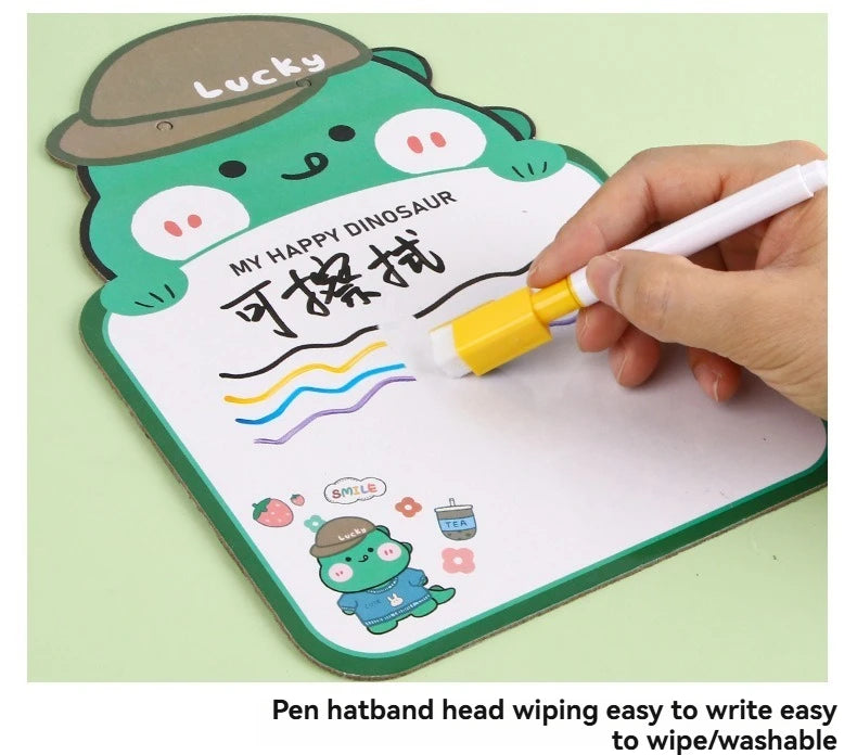 100/5Pcs Dry Erase Whiteboard Markers Set, Washable Pens with Magnetic Eraser for Office Whiteboards & Art Supplies - Sun Studio