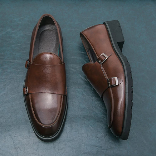 2023 Man Split Leather Shoes Rubber Sole Man Business Office Male Dress Lether Shoes Genuine Leather Wedding Party Shoes Plus 46 - Sun Studio