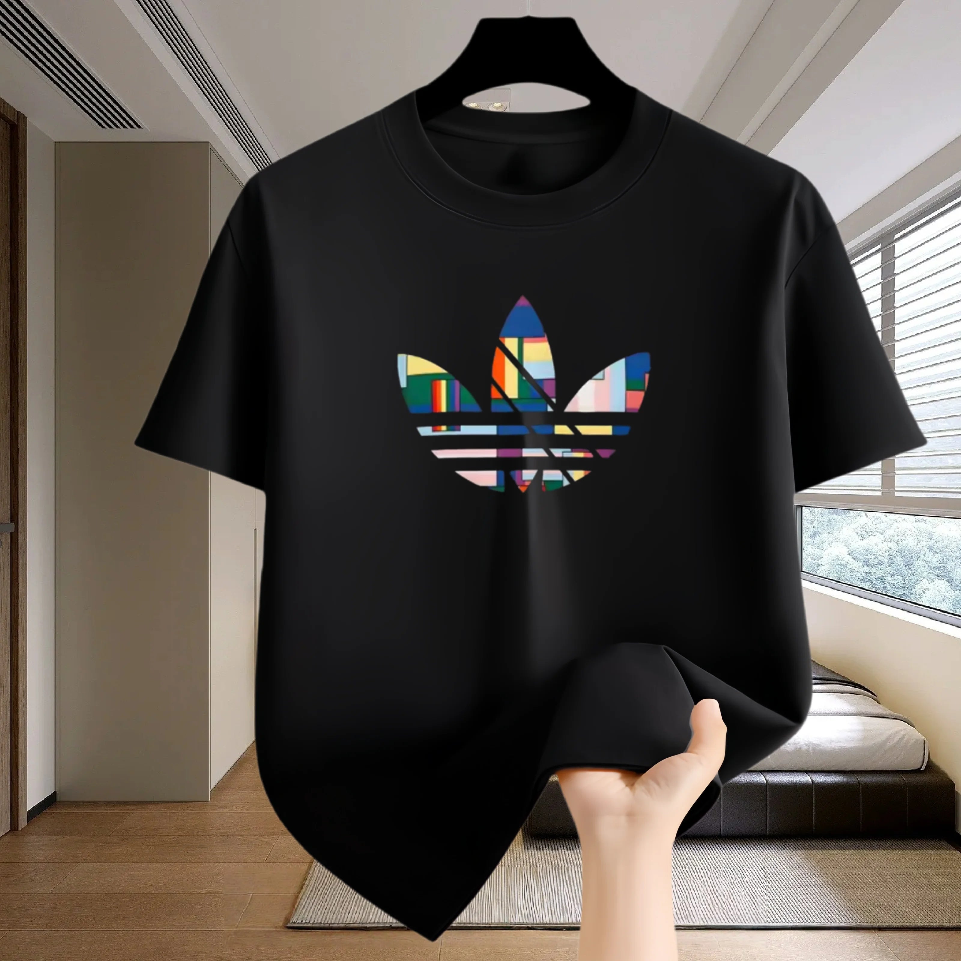 Fitness T-shirt - Summer breathable sportswear - Short-sleeved outdoor running - Men's T-shirt - Tennis plus-size clothing - Tra - Sun Studio