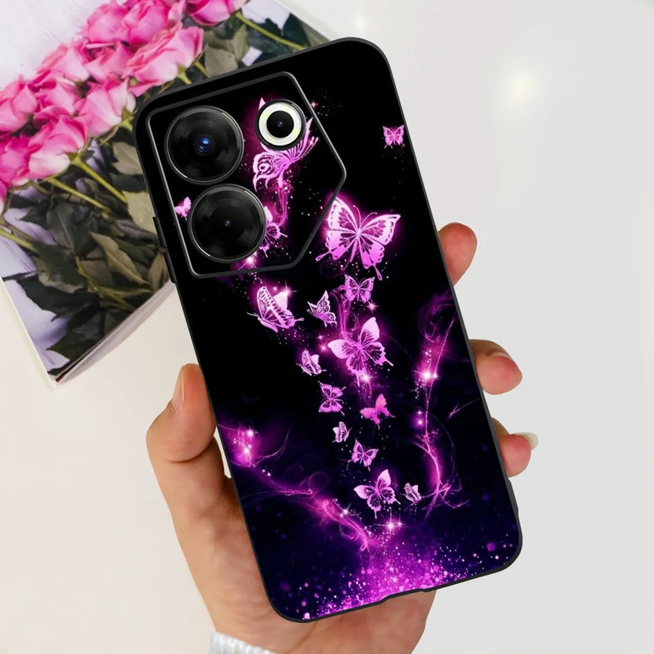 For Tecno Camon 20 Pro 5G Case 2023 Cute Love Heart Football Slim Cover Soft Silicone Funda For Tecno Camon20 Pro 5G CK8n Bumper - Sun Studio