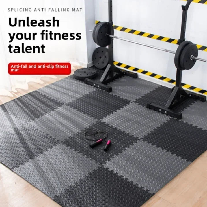 8/16 Pcs Foam Fitness Non Slip Yoga Mat Fitness Floor Tile Protection Pad Fitness Equipment Mat Suitable for Indoor Fitness - Sun Studio