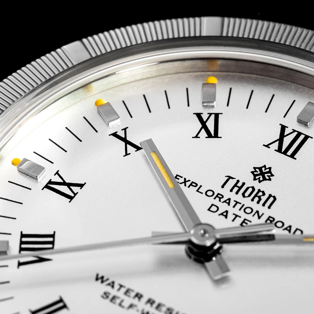 THORN T004 34mm Retro Men's Watch Automatic Movement Watch Hemisphere Sapphire Luminous 10Bar Waterproof Watches