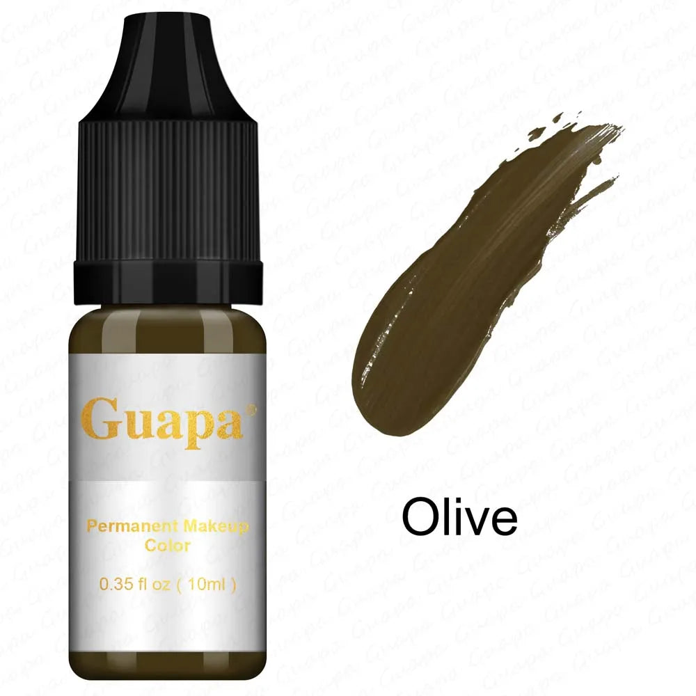 10ML Tattoo Ink Micro pigment Lip Eyebrow Permanent Makeup Pigment Tattoo Supplies for Tattoo Eyebrow Eyeliner Lip