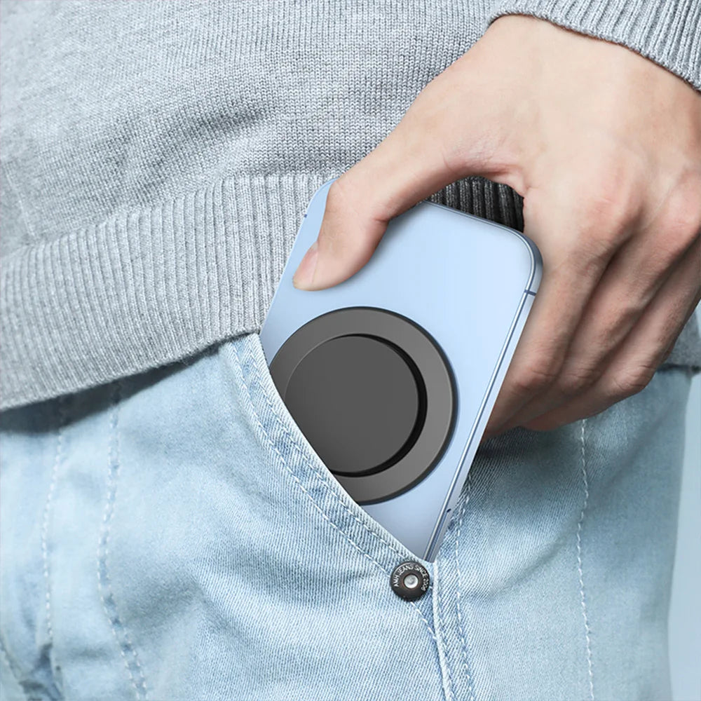 Grippopso Magnetic Folding Mobile Phone Grip Holder Socket Support Tok for IPhone 16 15 14 13  Ring Finger Expanding Stand - Sun Studio