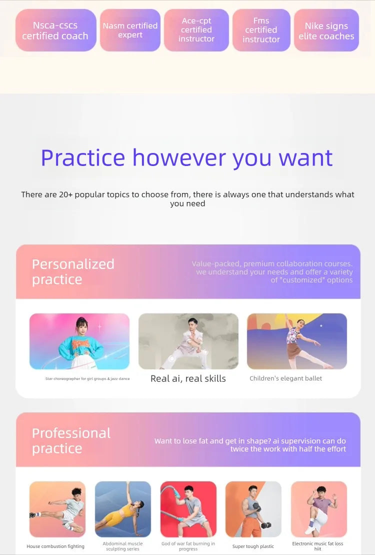 Fitness Magic Box AI, Intelligent Somatosensory Exercise, TV Projection, Console Game Dance Machine Home Fitness Equipment - Sun Studio