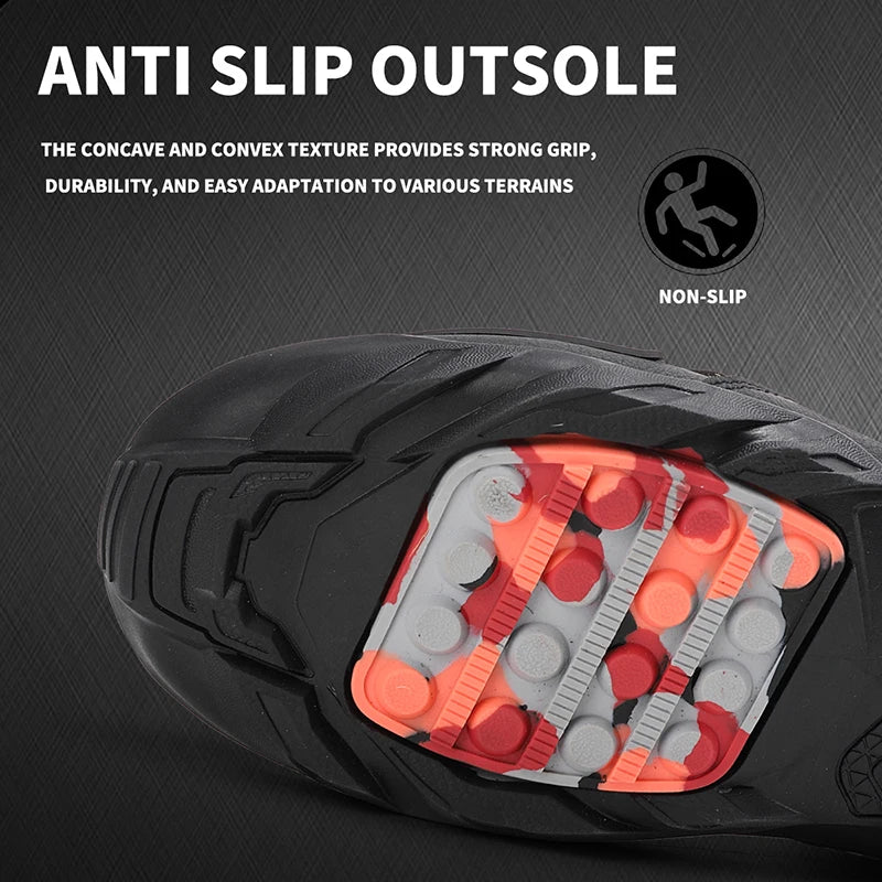 Motorcycle Riding Shoes Men's Breathable Leather Boots Casual Comfortable Slip-On Ankle Boots for Urban Cycling - Sun Studio