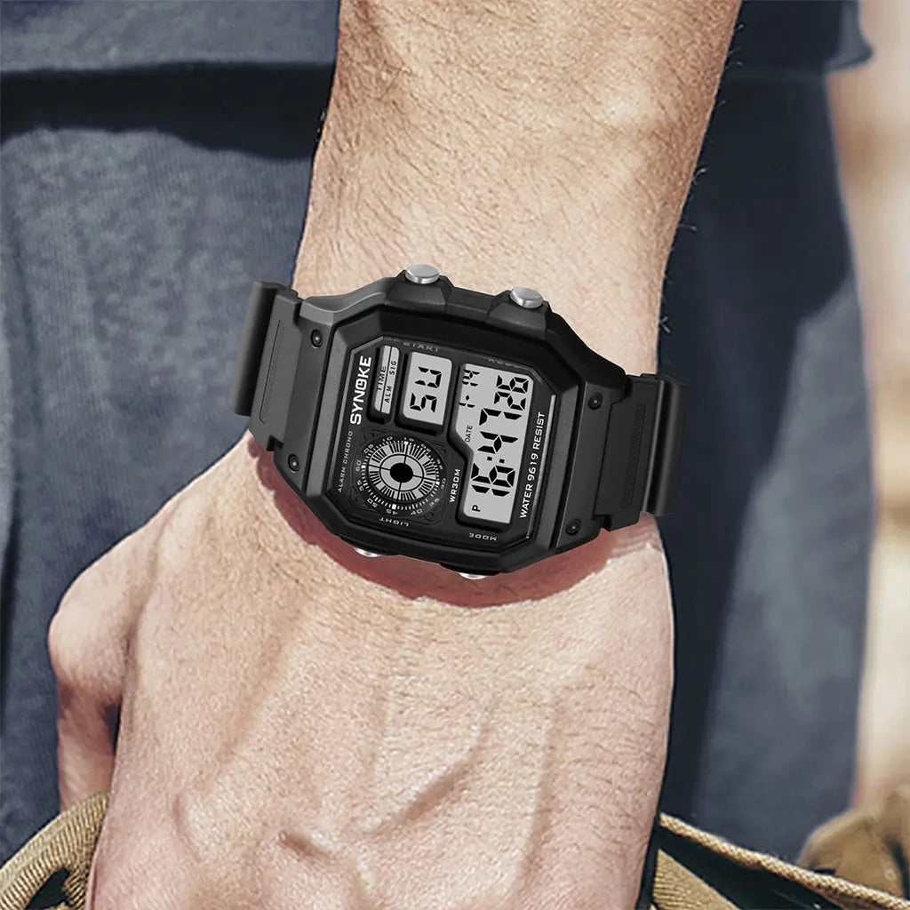 SYNOKE Military Digital Watches Men Sports Luminous Chronograph Waterproof Male Electronic Wrist Watches Relogio Masculino - Sun Studio