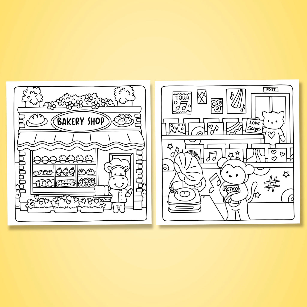 CUTE SHOP Bold-easy Patterns Coloring Book for Adults Cute Drawing Book Perfect Gift for Party and Birthday - Sun Studio