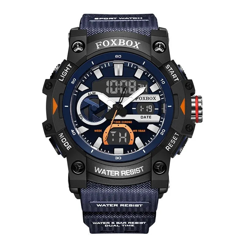 LIGE Fashion Digital Watches For Men Top Brand Luxury Military Waterproof Watch Men Casual Sport Dual Display Watch Montre Homme - Sun Studio