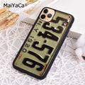 USA LICENSE NUMBER PLATES Phone Case For iPhone 17 Air 16 16e 15 14 plus 11 12 13 pro max Shell Cover coque - Sun Studio