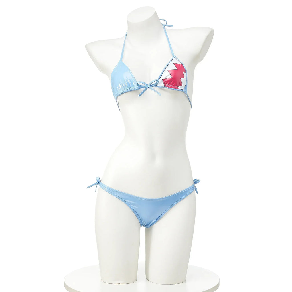 Cute Shark Pool Parry Anime Comics Girl Bikini Swimsuit Cosplay Costume Women Underwear Swimwear Role Play Sexy Backless Outfit - Sun Studio