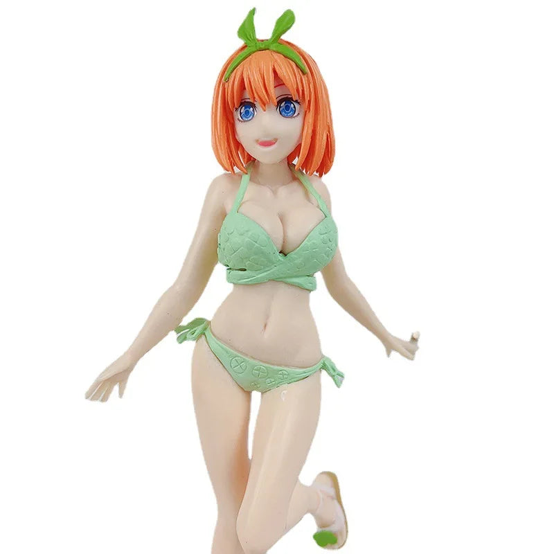 5pcs The Quintessential Quintuplets Nakano Ichika Nino Miku Yotsuba Itsuki Swimsuit Anime Action Figure Toy 20cm - Sun Studio