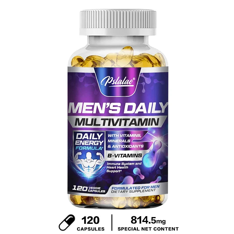 Men's Multivitamin Supplement - Supports Men's Multivitamin with Vitamins A, C, D, E & B12, Zinc, Calcium, Magnesium and More - Sun Studio